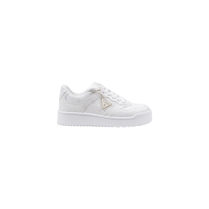 Image 1 : Baskets Guess femme blanches urbaines à lacets vue de face — delvale