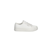Image 6 : Détail semelle plateforme blanche des baskets Calvin Klein Jeans femme, profil latéral — Delvale