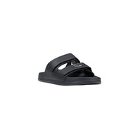 Image 2 : Sandales Antony Morato noir semelle moulée et brides velcro, vue de trois quarts — Delvale