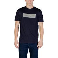 Image 4 : T-shirt Armani Exchange homme blanc porté style casual — Delvale