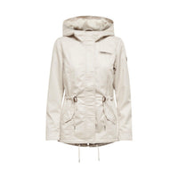 Image 2 : Détail veste Only beige femme, coupe moderne et poches frontales — Delvale