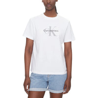 Image 5 : T-shirt Calvin Klein Jeans bleu femme coupe décontractée manches courtes — delvale