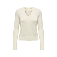 Image 3 : Pull femme Only noir porté, style intemporel col rond manches longues — delvale