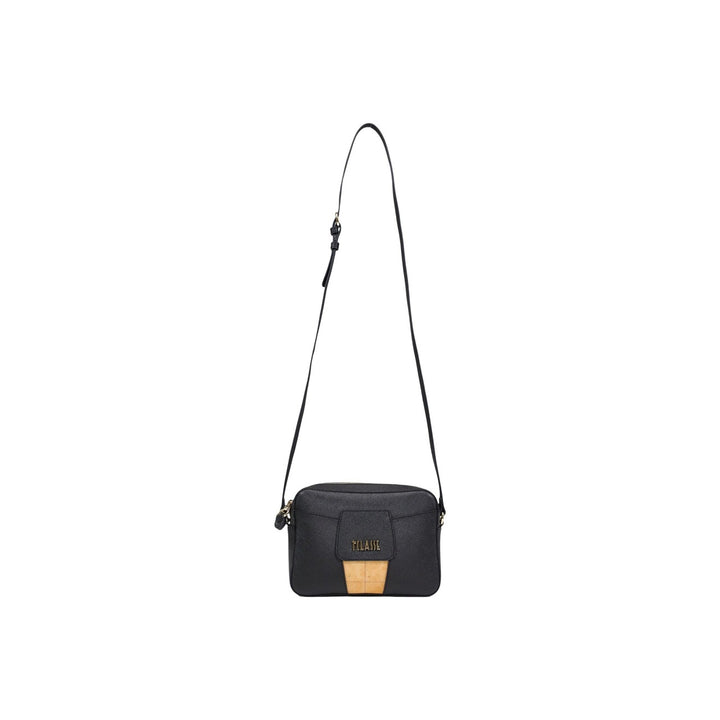 Image 1 : Sac bandoulière Alviero Martini Prima Classe noir avec motif impression et fermeture éclair — delvale