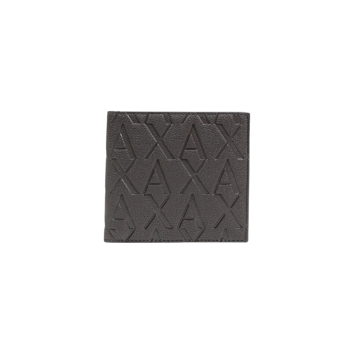 Portefeuille Armani Exchange homme marron texturé relief géométrique fermé — 11x10cm Ref. XM000168