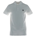 Timberland Polo Homme Piqué Blanc Logo Brodé