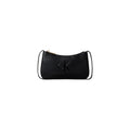 Calvin Klein Sac Baguette Noir Monogramme CK Gaufré Zip Doré