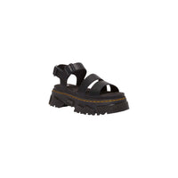 Image 2 : Dr. Martens Mattison 2S noire femme vue de profil montrant la semelle plateforme signature — delvale