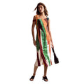 Desigual Damesjurk Bruin Gestreept Mouwloos
