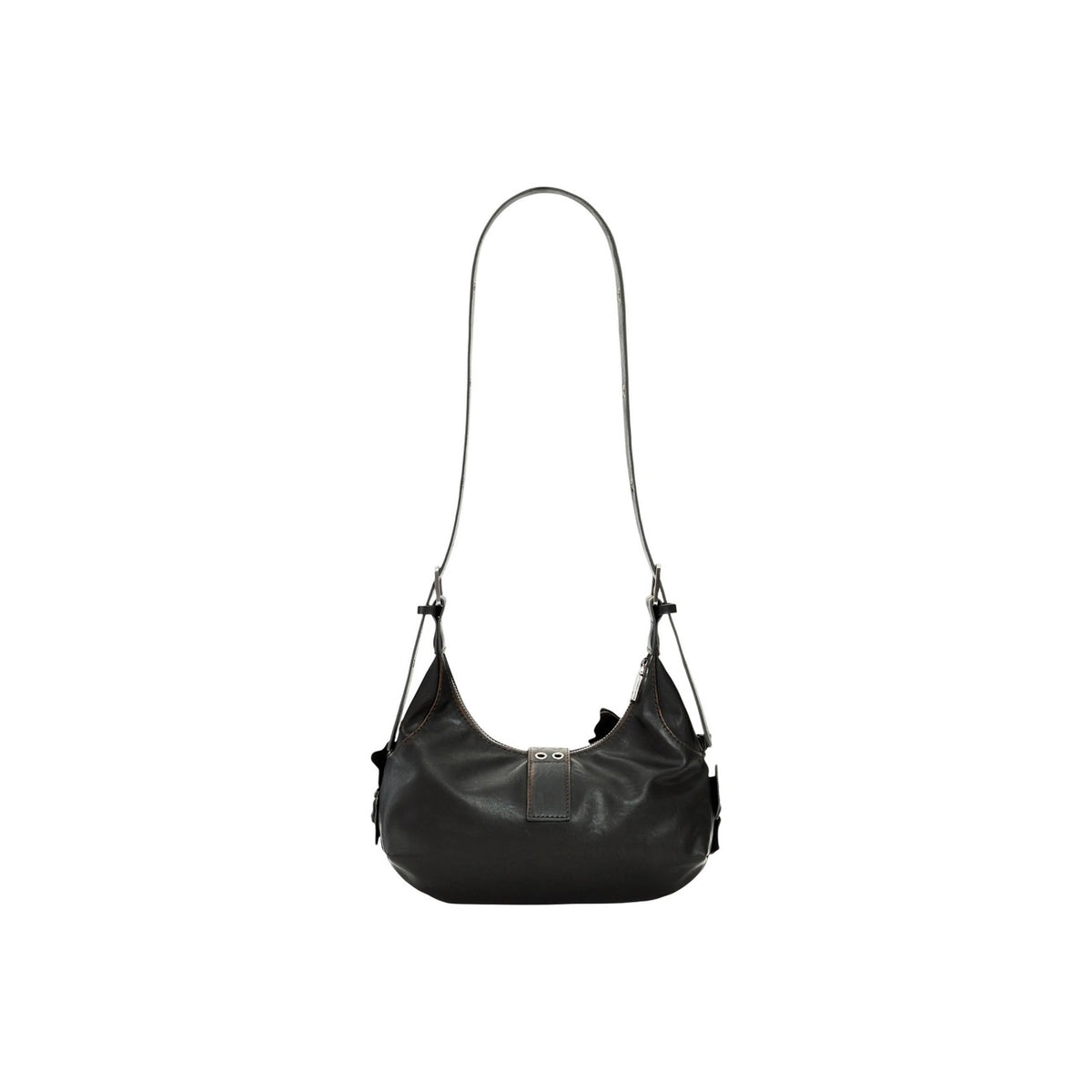 Image 3 : Sac hobo Desigual femme marron avec ceinture boucle et finitions œillets — delvale