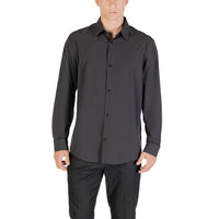 Image 4 : Chemise Armani Exchange homme blanc col classique manches longues, présentation produit — Delvale