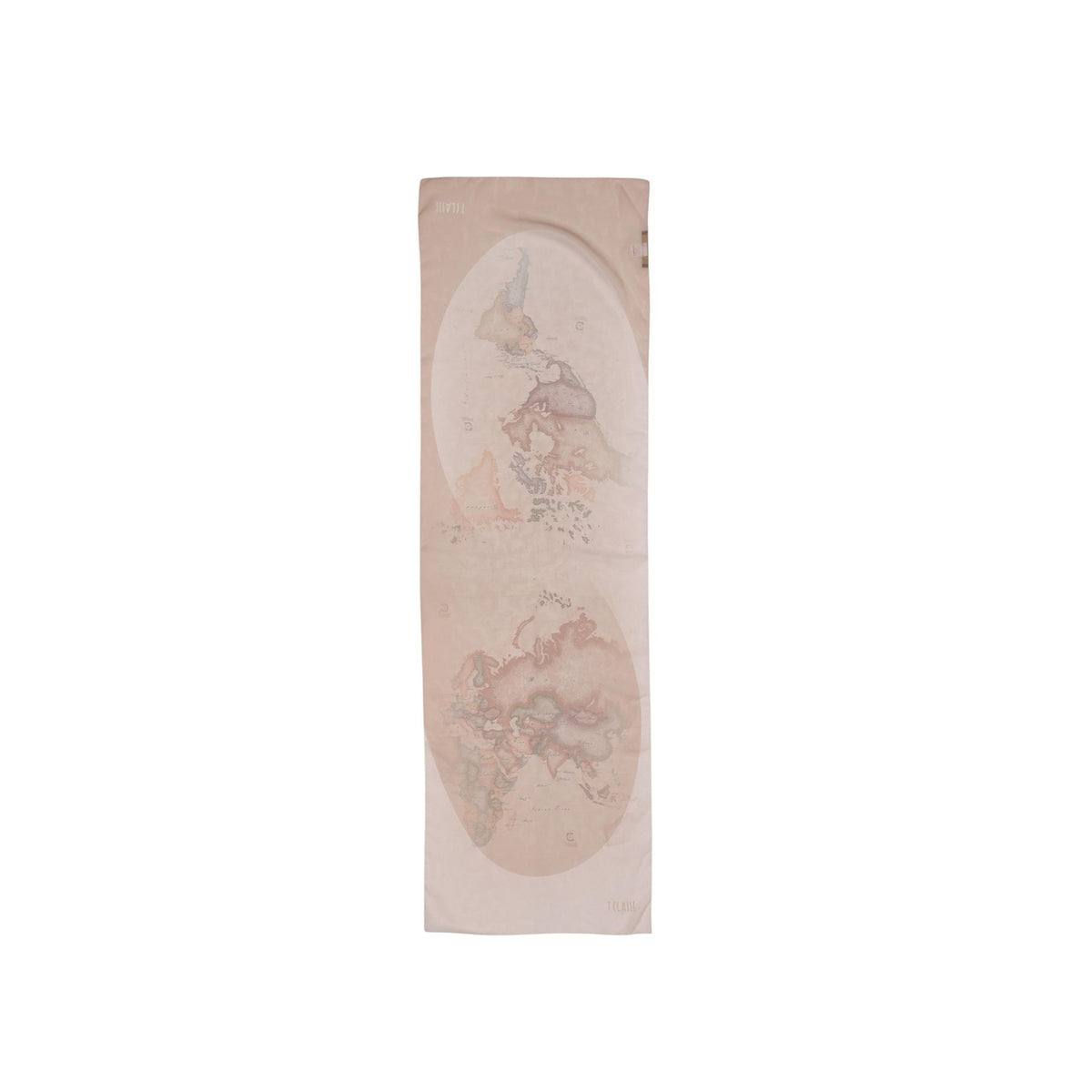 Image 2 : Détail de l'écharpe femme Alviero Martini Prima Classe en polyester beige imprimé — Delvale