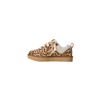 Image 3 : Baskets Ugg femme beige motif léopard, vue profil sur chamois — delvale