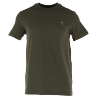 Image 6 : T-shirt Timberland homme bleu marine porté, coupe ajustée mise en valeur — Delvale
