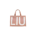 Liu Jo Tote Bag Monogram Rose Poudré Femme