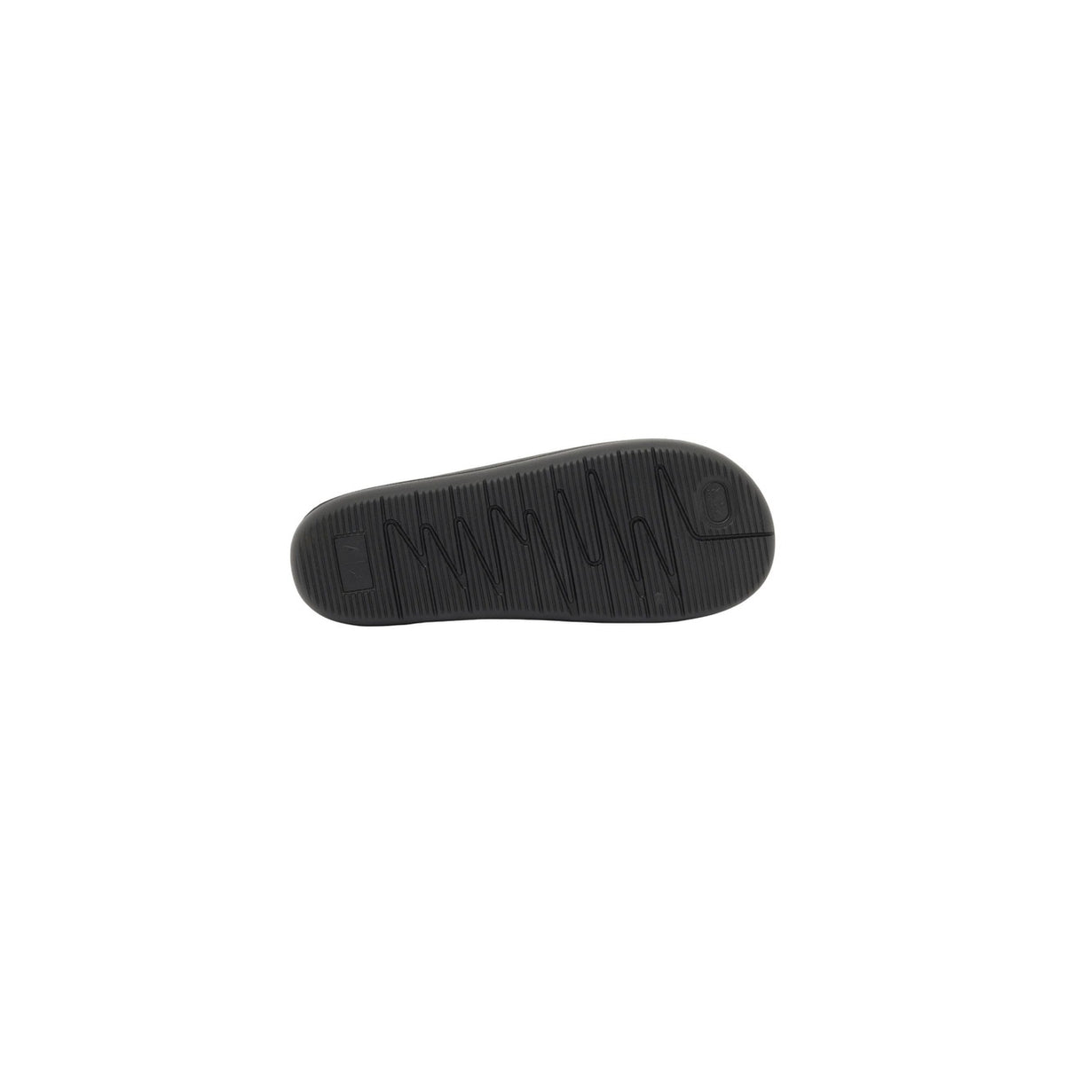 Mules Armani Exchange homme noires vue de profil — caoutchouc moulé souple