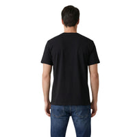 Image 3 : T-shirt Calvin Klein Jeans homme noir, vue de dos, coupe régulière — Delvale