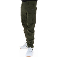 Image 3 : Vue d'ensemble du pantalon cargo G-Star homme slim kaki montrant la coupe ajustée et la fermeture zip bouton — Delvale