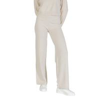 Image 5 : Pantalon Choral femme tricot beige, coupe élégante et confortable pour un style intemporel — Delvale