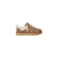 Ugg Baskets Femme Beige Motif Léopard en Chamois