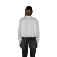 Image 3 : Vue d'ensemble de la chemise blanche Armani Exchange femme, coupe fluide et décontractée — Delvale