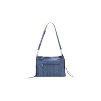 Image 3 : Vue d'ensemble sac baguette Desigual noir avec breloque et finition anse tressée — delvale
