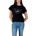 Guess T-Shirt Femme California LA Stars Strass Noir