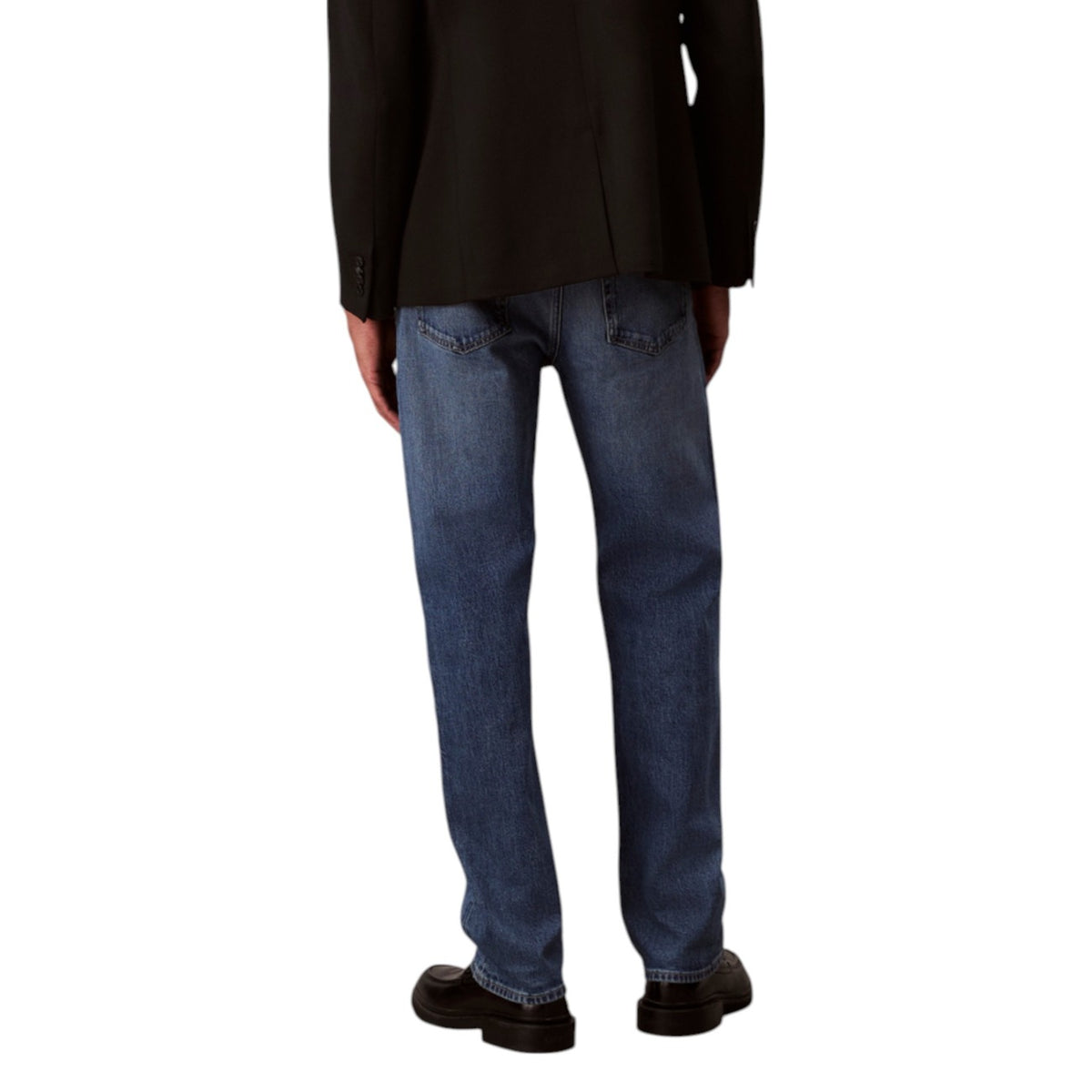Image 2 : Détail jean Calvin Klein Jeans homme bleu en coton bio et élasthanne — Delvale