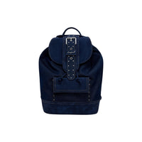 Image 1 : Sac à dos Desigual femme bleu marine bimatière avec denim et finitions cloutées — delvale