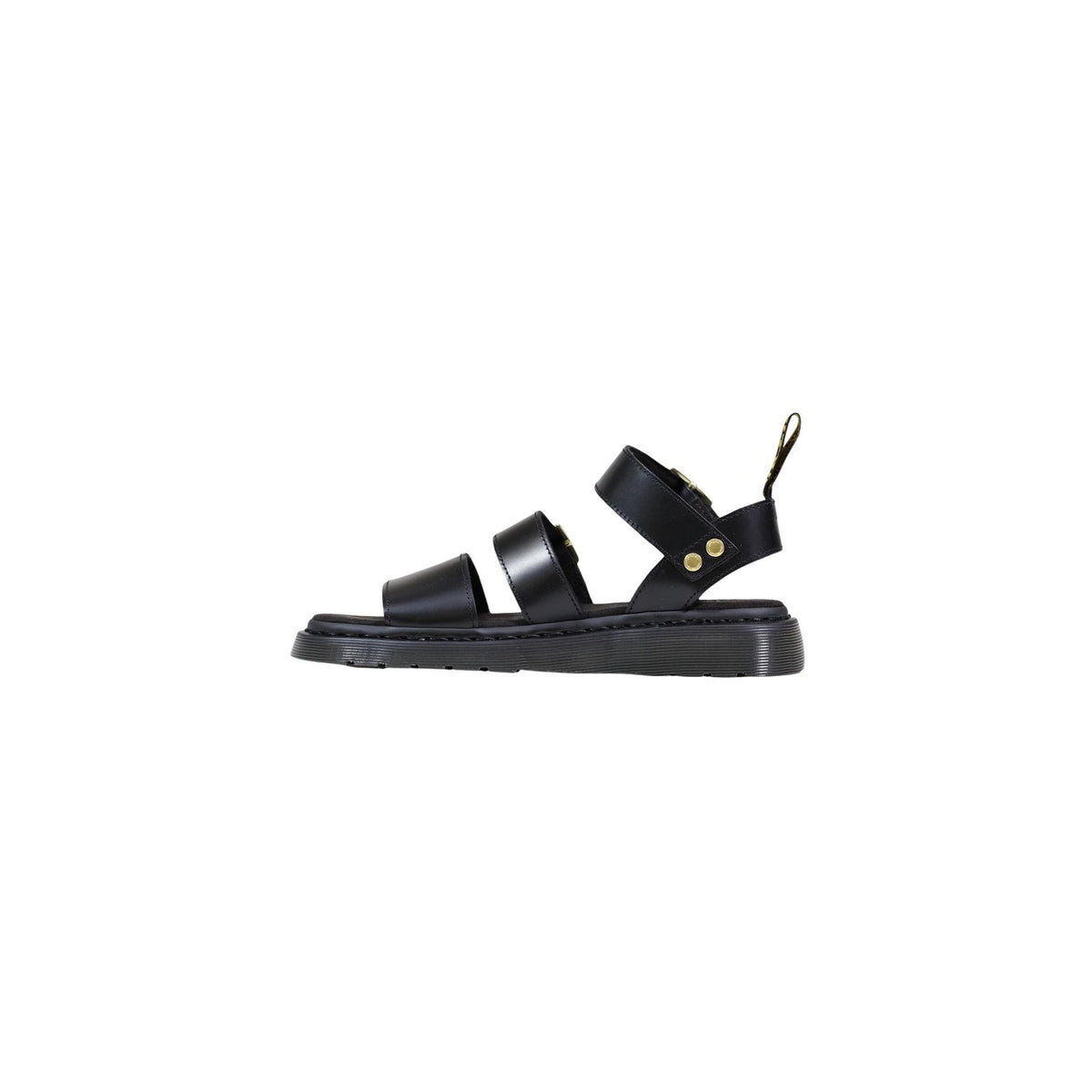 Image 3 : Sandales Dr. Martens Gryphon Atlas noires femme avec design structuré iconique de la marque — delvale
