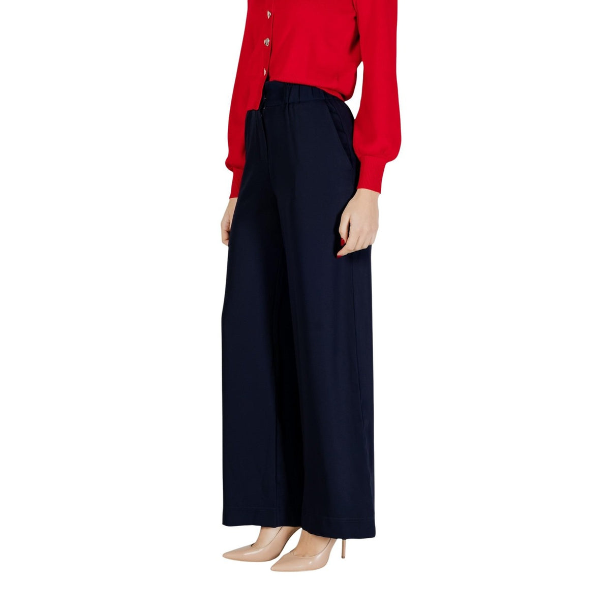 Image 3 : Pantalon bleu polyester Morgan De Toi coupe moderne femme — delvale