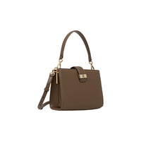 Image 3 : Vue de profil du sac structuré Tommy Hilfiger femme avec anse courte rigide et anneaux dorés — Delvale