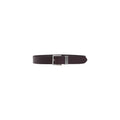 Armani Exchange Ceinture Cuir Véritable Homme Boucle Carrée Marron