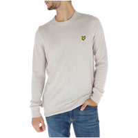 Image 7 : Pull homme Lyle & Scott bleu vue de profil manche longue — Delvale