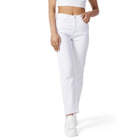 Image 1 : Jean blanc Only femme coupe moderne ajustée avec fermeture zip — Delvale