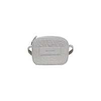 Image 4 : Sac bandoulière Armani Exchange femme noir texture grainée avec finitions et breloque argentées, vue générale — Delvale