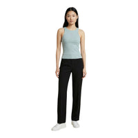 Image 3 : Débardeur Guess femme vert détail col rond stretch — delvale
