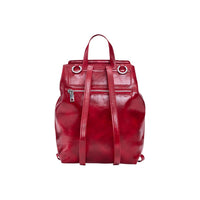 Image 3 : Vue d'ensemble sac à dos Desigual rouge verni aux reflets laqués — delvale