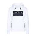 Paul & Shark Sweat Capuche Homme Blanc Imprimé Requin Bloc Noir