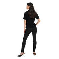 Image 3 : Vue arrière t-shirt Only femme noir manches courtes — delvale
