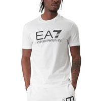 Image 4 : Col rond du t-shirt EA7 homme noir, finition soignée — Delvale