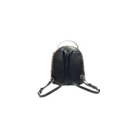 Image 2 : Détail du motif léopard et du logo Liu Jo métal sur la poche frontale du sac à dos — Delvale