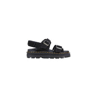 Image 1 : Sandales Dr. Martens Zebzag Suede noires femme avec brides réglables — delvale