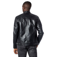 Image 2 : Jack & Jones jaquette homme noire détail fermeture éclair et col — delvale