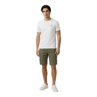 Image 2 : Bermudas Calvin Klein Jeans homme verts, détail fermeture zip et bouton — Delvale