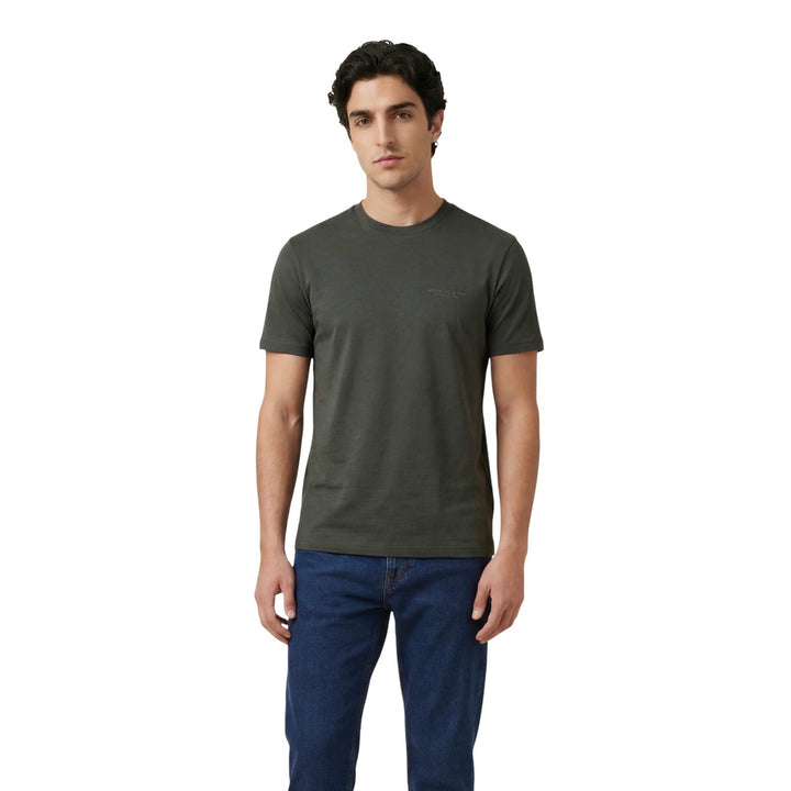 Image 1 : T-shirt Armani Exchange homme vert à manches courtes, vue de face — Delvale