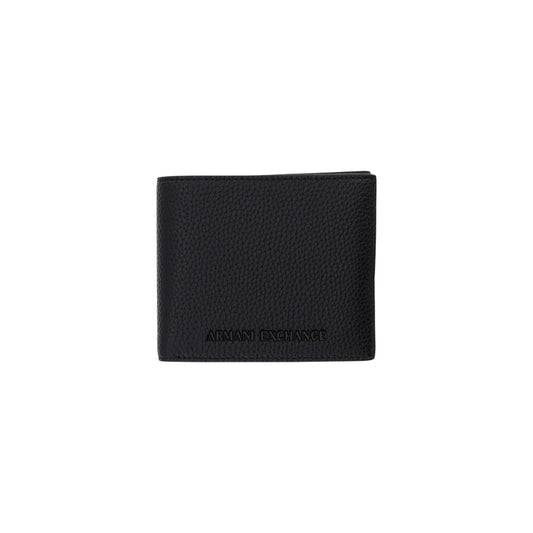Portefeuille Armani Exchange homme noir fermé vue de face — 12x9.5cm Ref. XM000167 AF19929
