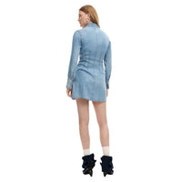 Image 3 : Vue d'ensemble robe Desigual femme bleu azur avec fermeture éclair — delvale