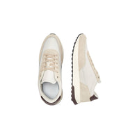 Image 2 : Baskets Calvin Klein Low Top Lace Up homme beige et marron vue de face — Delvale