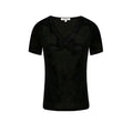 Morgan De Toi T-shirt Dames Zwart V-hals Korte Mouwen
